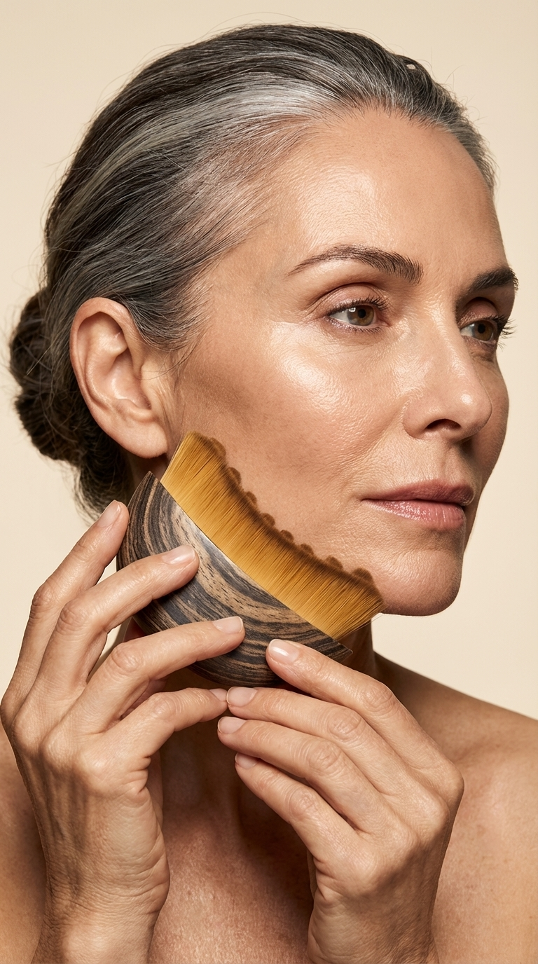 Lymphatic Sculpting Brush — Drains puffiness & defines your jawline in 3 minutes