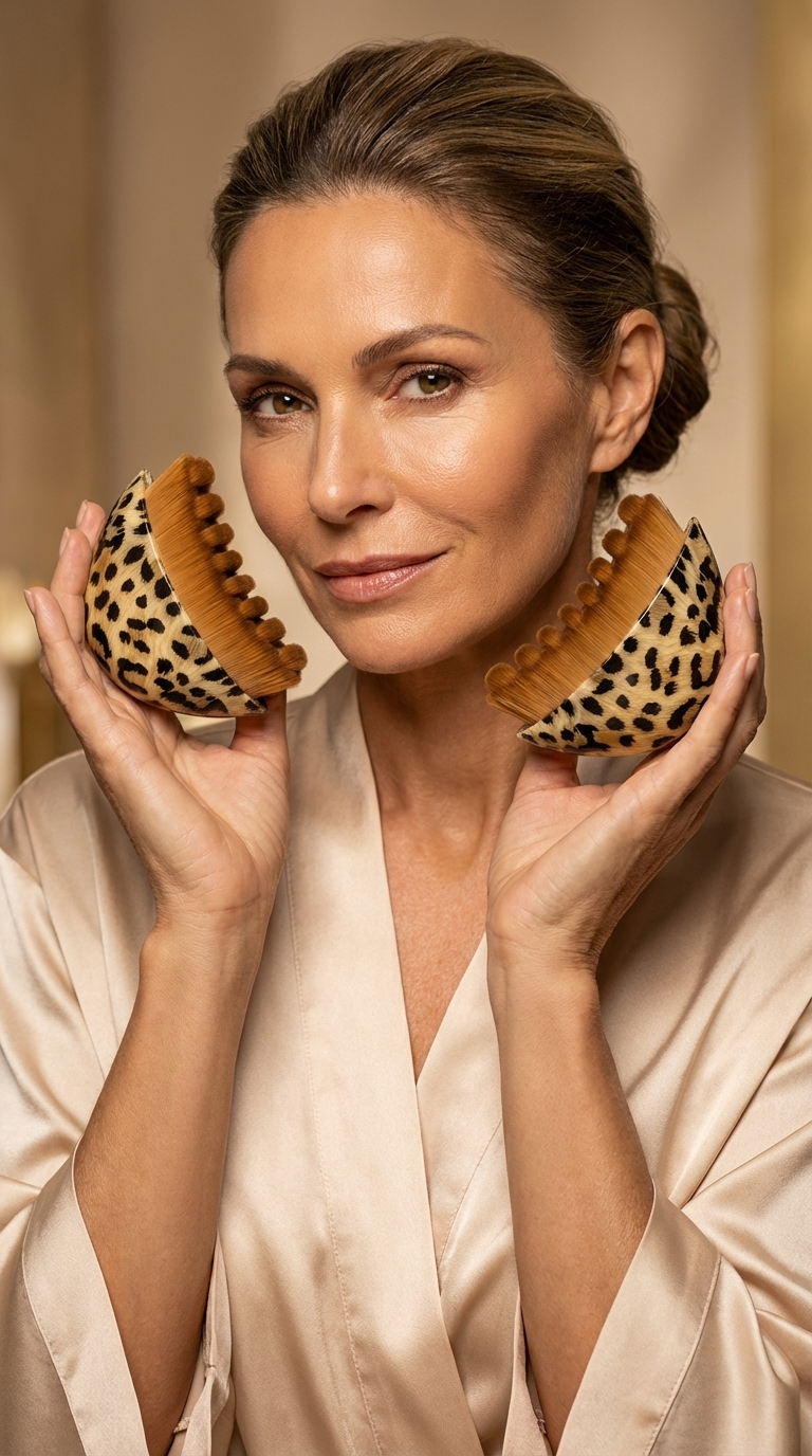 Lymphatic Sculpting Brush — Drains puffiness & defines your jawline in 3 minutes
