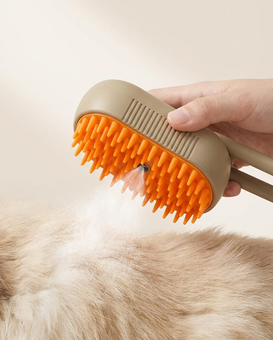 3-in-1 PetMist Brush – Finally Groom Your Pet Without Fur Covering Your Entire Home