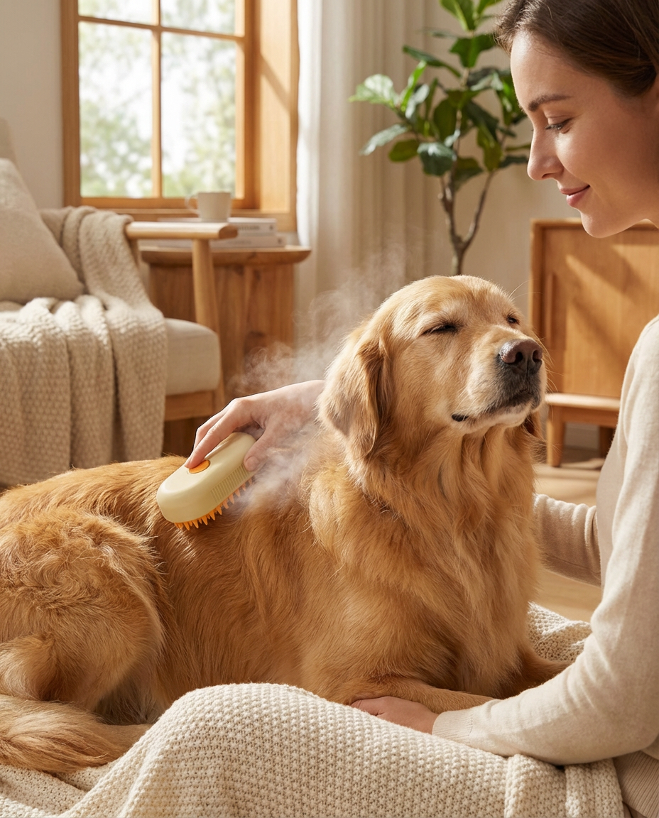3-in-1 PetMist Brush – Finally Groom Your Pet Without Fur Covering Your Entire Home