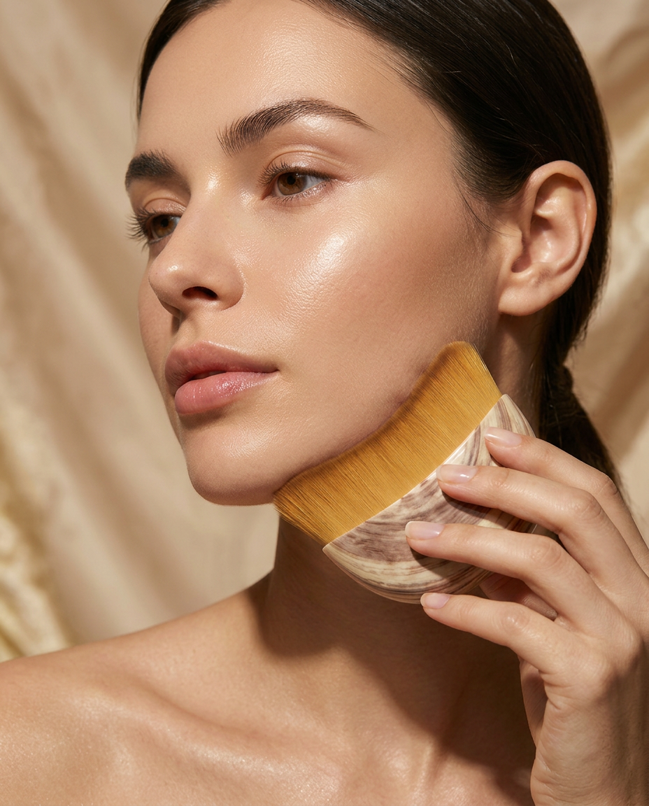 Lymphatic Sculpting Brush — Drains puffiness & defines your jawline in 3 minutes